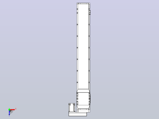 滚珠丝杠直线轴内置导轨TPA-GCR-170-2510C-L1100-MR-M75-N3俯视缩略图