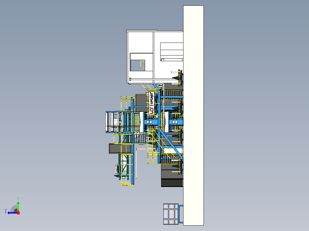 TEHO工厂3d秘鲁右视图