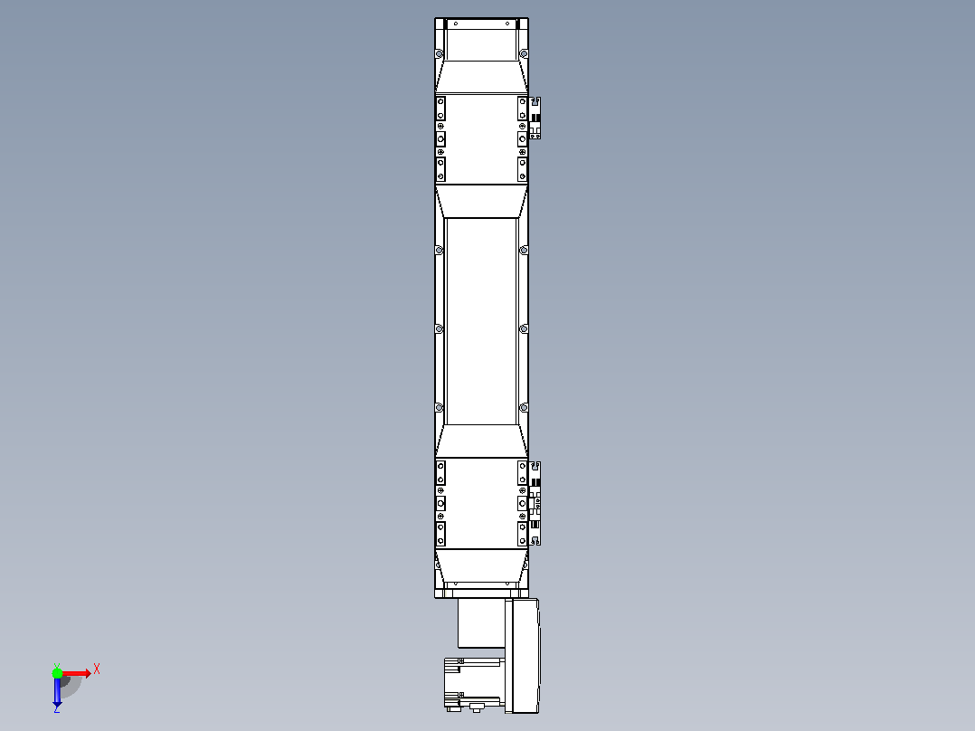 皮带直线轴双滑块型TPA-GCBS-120-P70-L125-QR-M20-N3俯视图