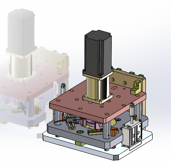可调取放O圈机构sw17可编辑