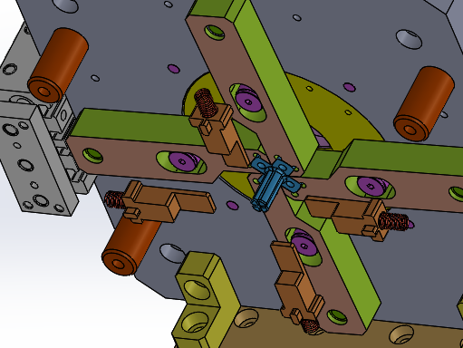 可调取放O圈机构sw17可编辑