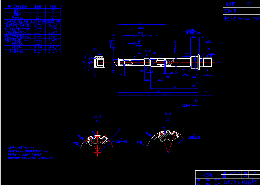 花键轴工艺及钻模设计