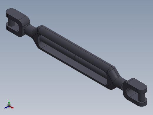 花篮螺栓UU型JW3302正等轴测缩略图