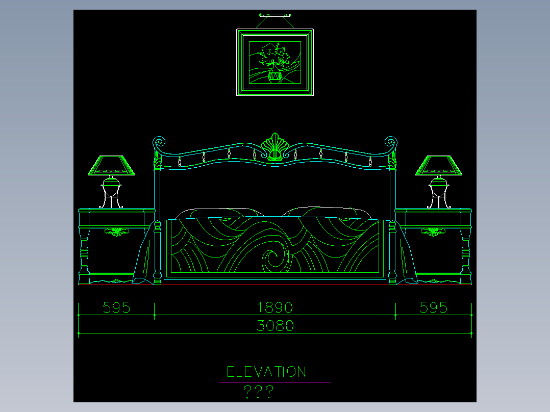 家装类CAD土块(二)--FH01001D