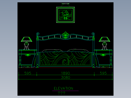 家装类CAD土块(二)--FH01001D