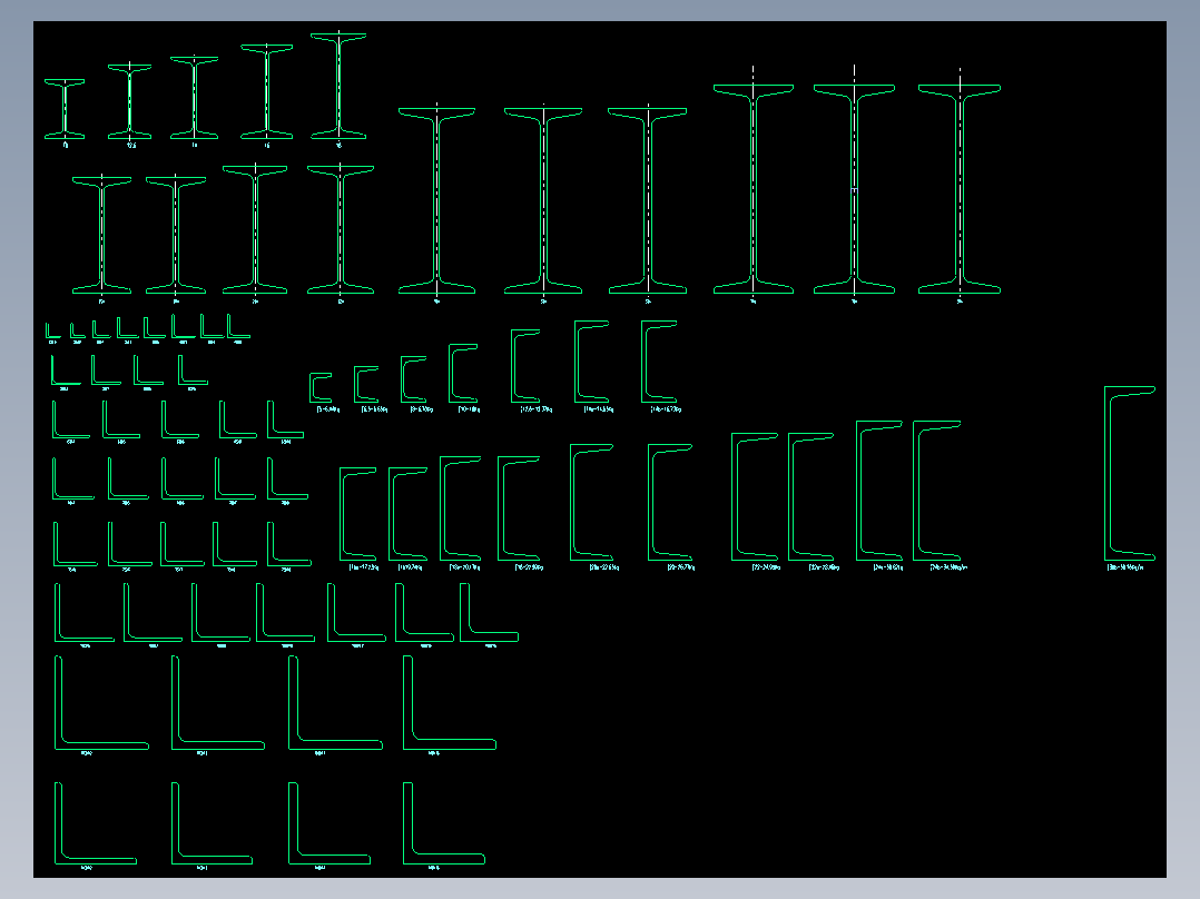 螺栓、螺母、型材等图库