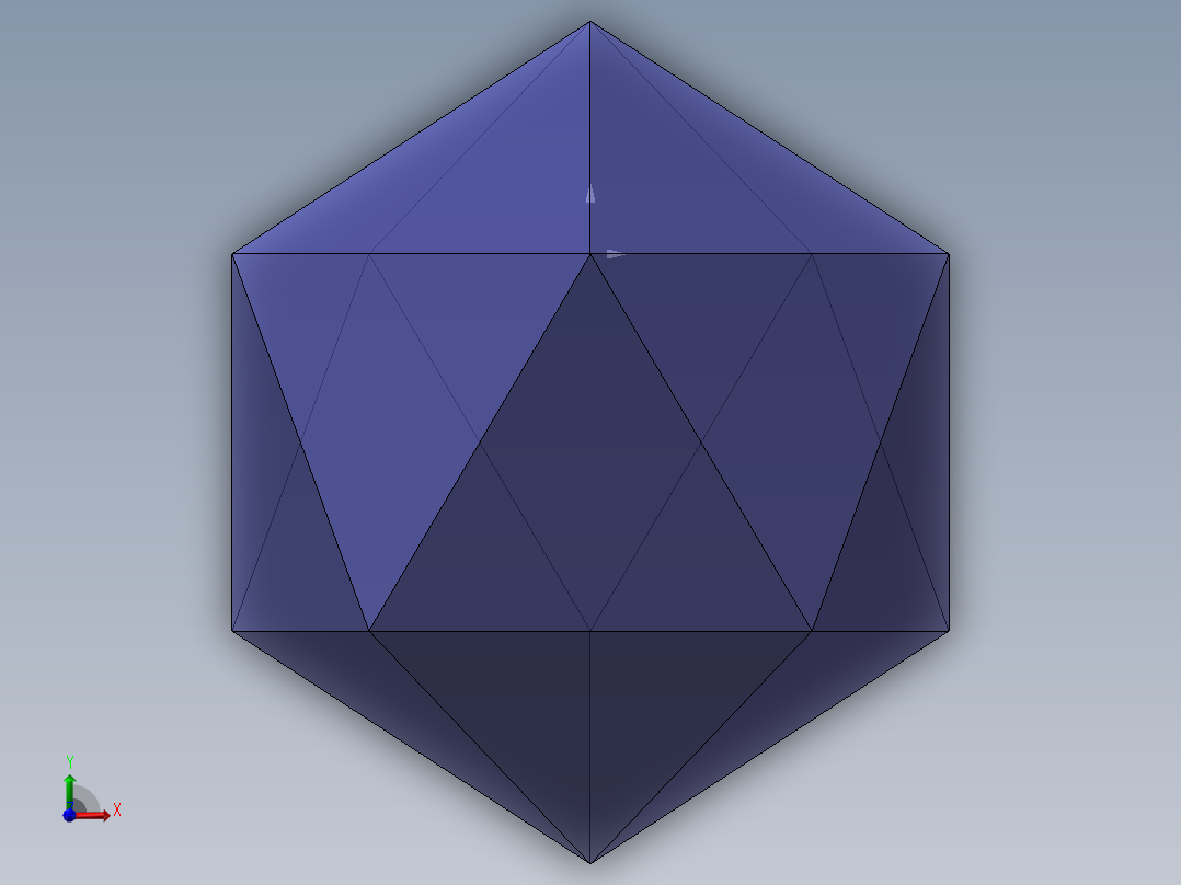 正二十面体 夹角138.18968前视图