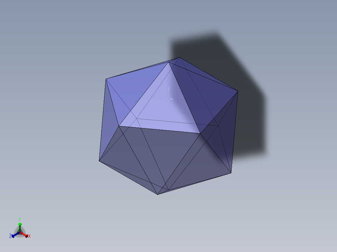 正二十面体 夹角138.18968正等轴测图