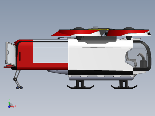 MRDx救援救护车概念模型3D图纸 Solidworks设计(1)前视缩略图