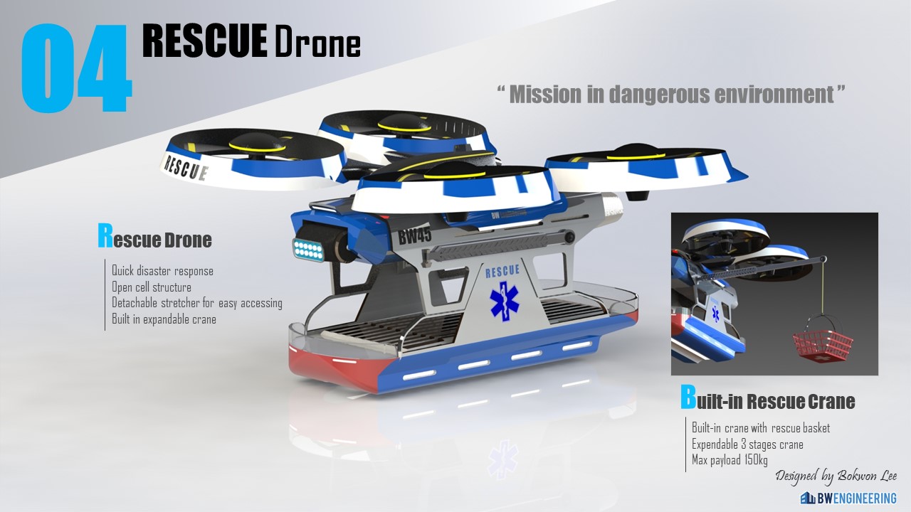 MRDx救援救护车概念模型3D图纸 Solidworks设计(1)