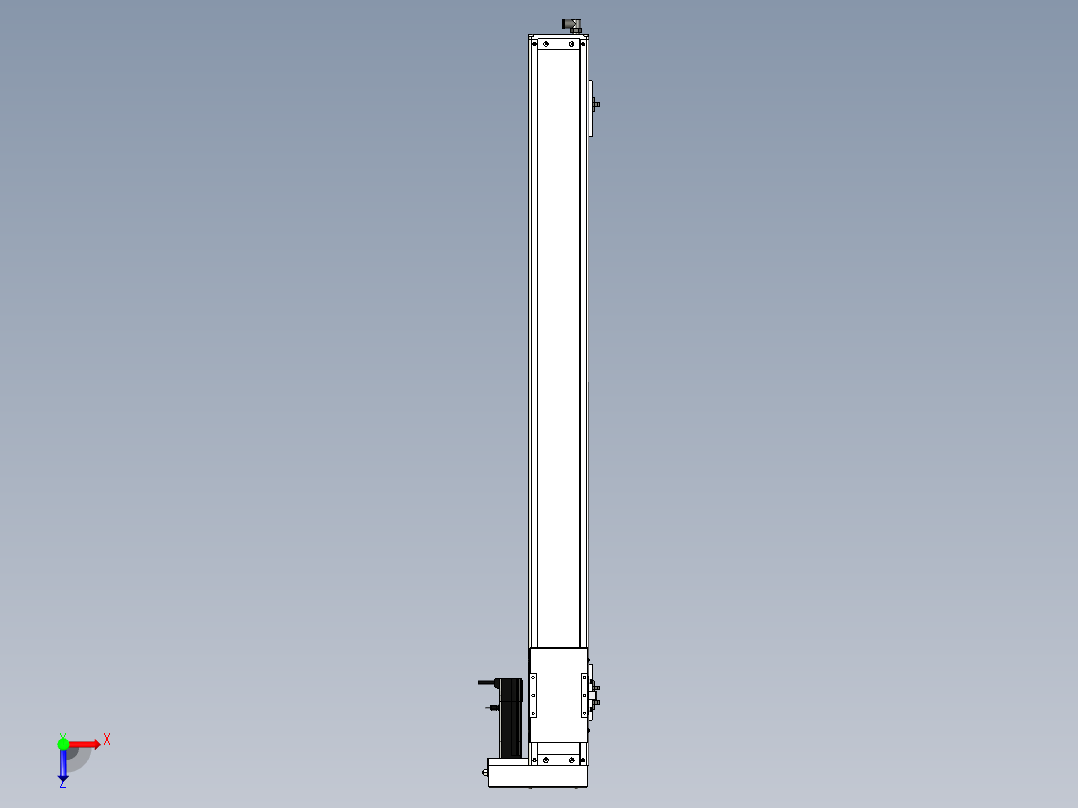 Toyo东佑达直线模组-ECH10-1050-BR-100W+煞車俯视图