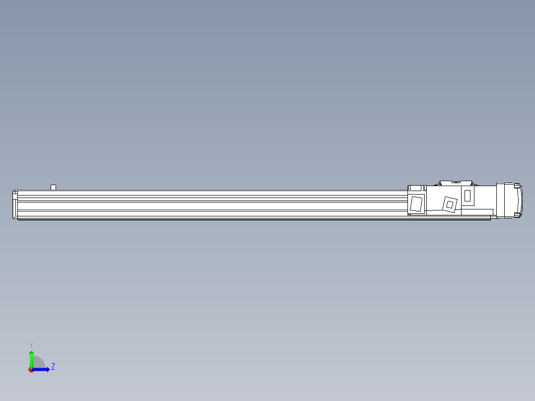 Toyo东佑达直线模组-ETH5M-BR-550-M10B左视图
