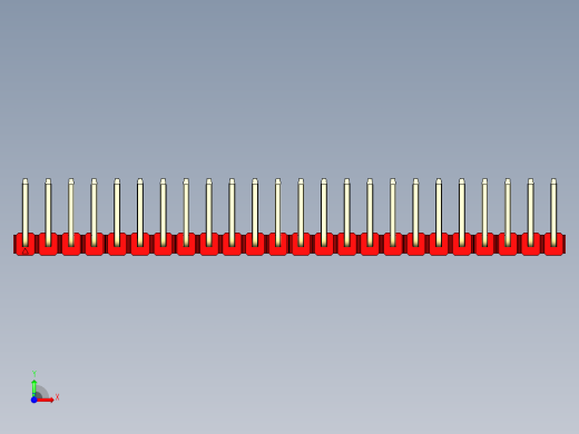 彩色公排针 100mil 2.54mm 系列-DS1022_red_24p_100mil_TypeU_rev1.0前视缩略图