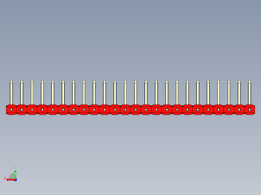 彩色公排针 100mil 2.54mm 系列-DS1022_red_24p_100mil_TypeU_rev1.0后视缩略图