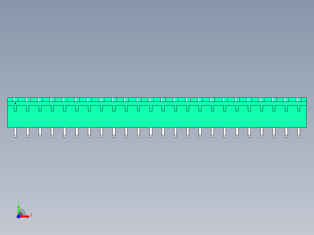 DEGSON 2EDG 系列 5.0mm 可插拔接线端子组-2EDGVC-5.0-24P-14-00AH前视图