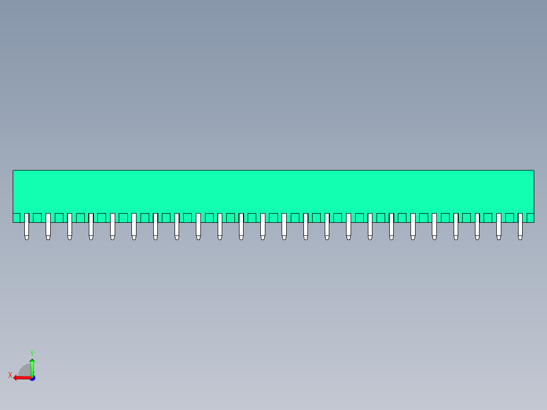 DEGSON 2EDG 系列 5.0mm 可插拔接线端子组-2EDGVC-5.0-24P-14-00AH后视图