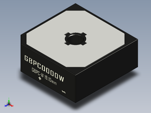 桥式整流器-GBPC-W_Max_Size正等轴测缩略图