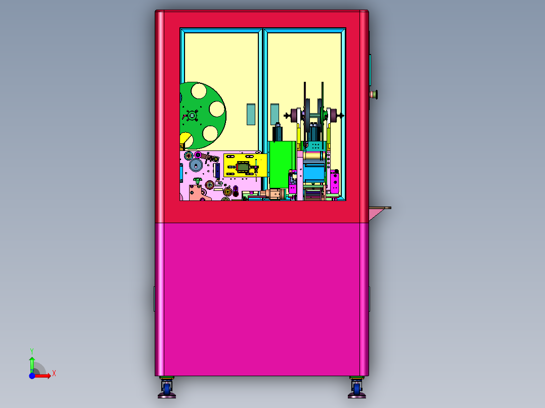 电子设备用多功能贴装机前视图