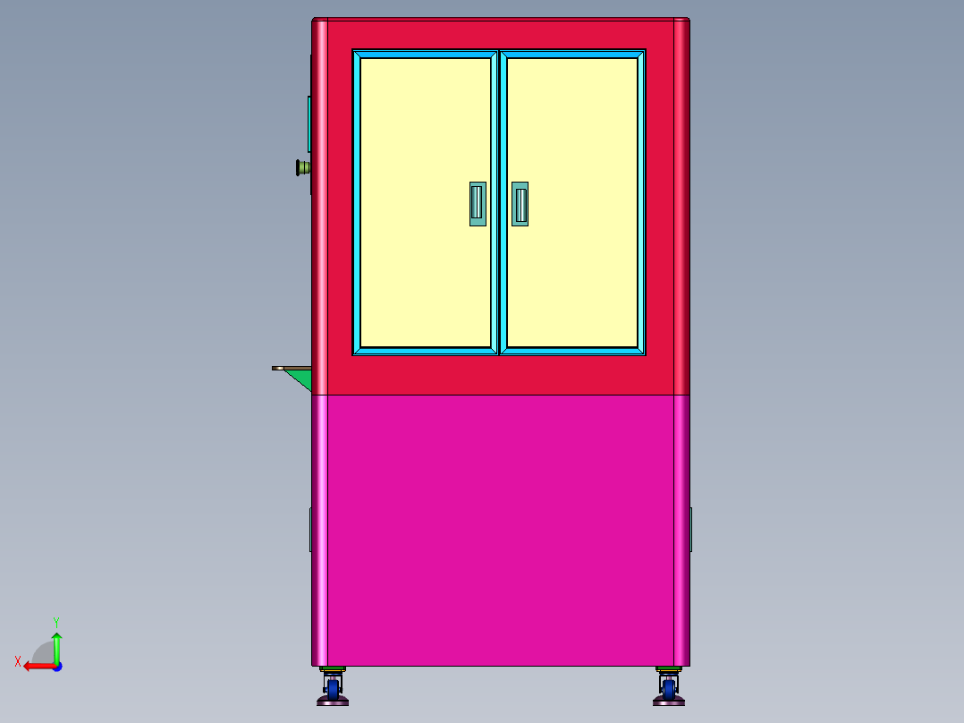 电子设备用多功能贴装机后视图
