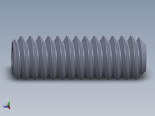UNC 平头紧定螺钉-UNC SET SCREW 2-58 x 0.250.SLDPRT