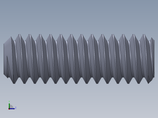 UNC 平头紧定螺钉-UNC SET SCREW 2-58 x 0.250.SLDPRT左视缩略图