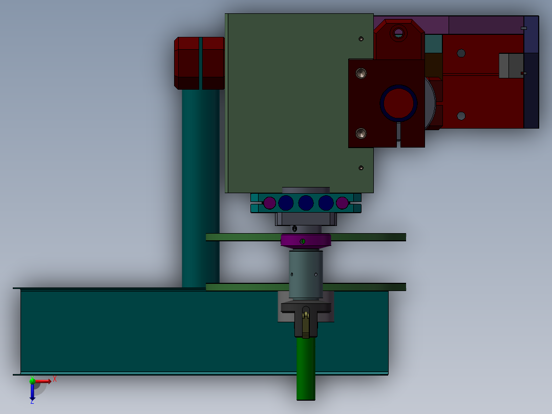 料架組立圖3D俯视图
