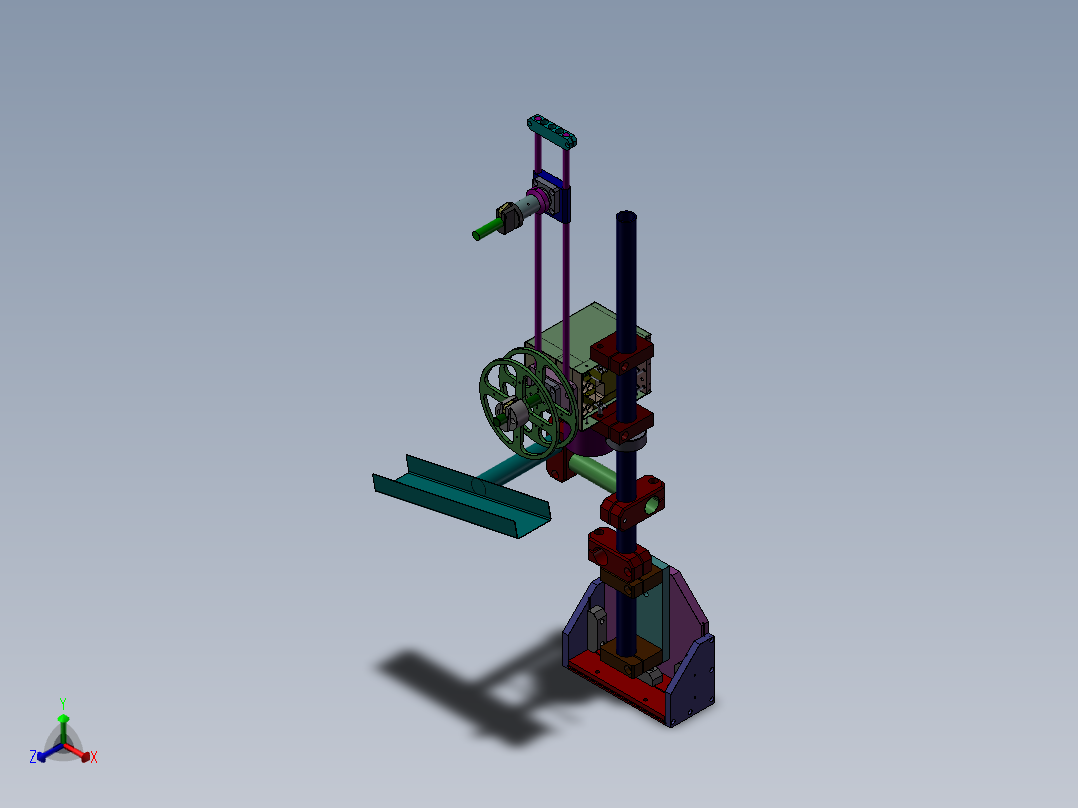 料架組立圖3D正等轴测图