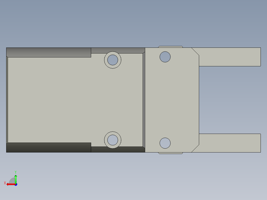 普通气爪PH05-40后视图