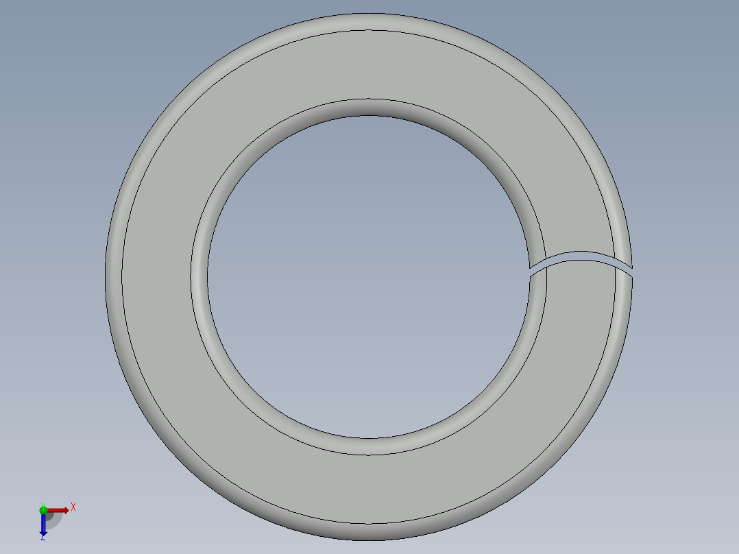 紧固件-0.7500 Split Washer主视图