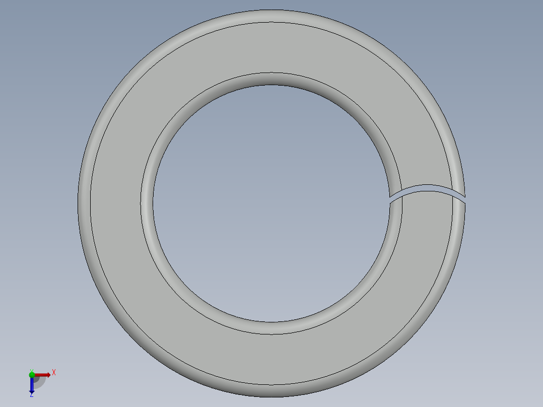 紧固件-0.7500 Split Washer俯视图