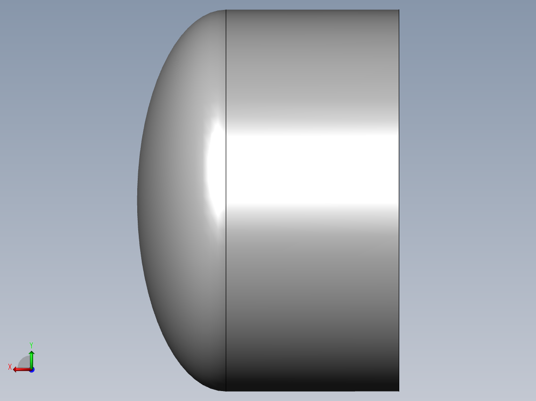 PVC管件-3in End Cap左视图