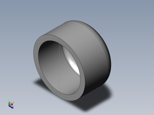 PVC管件-3in End Cap正等轴测缩略图