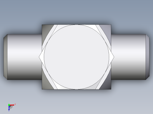 卡套式工业通用硬管接头EO_High_pressure_banjo_tee_TH06LRKDOMD71俯视缩略图