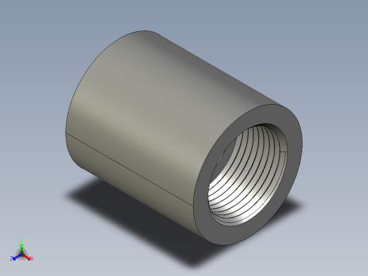 船舶管路系统SeaCor_FemaleAdapter_SxFPT_37J135007_0.75in正等轴测缩略图