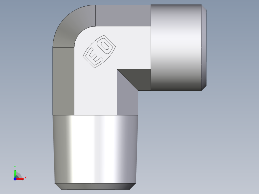 卡套式工业通用硬管接头EO_Male_stud_elbow_WE10LLR71X前视缩略图