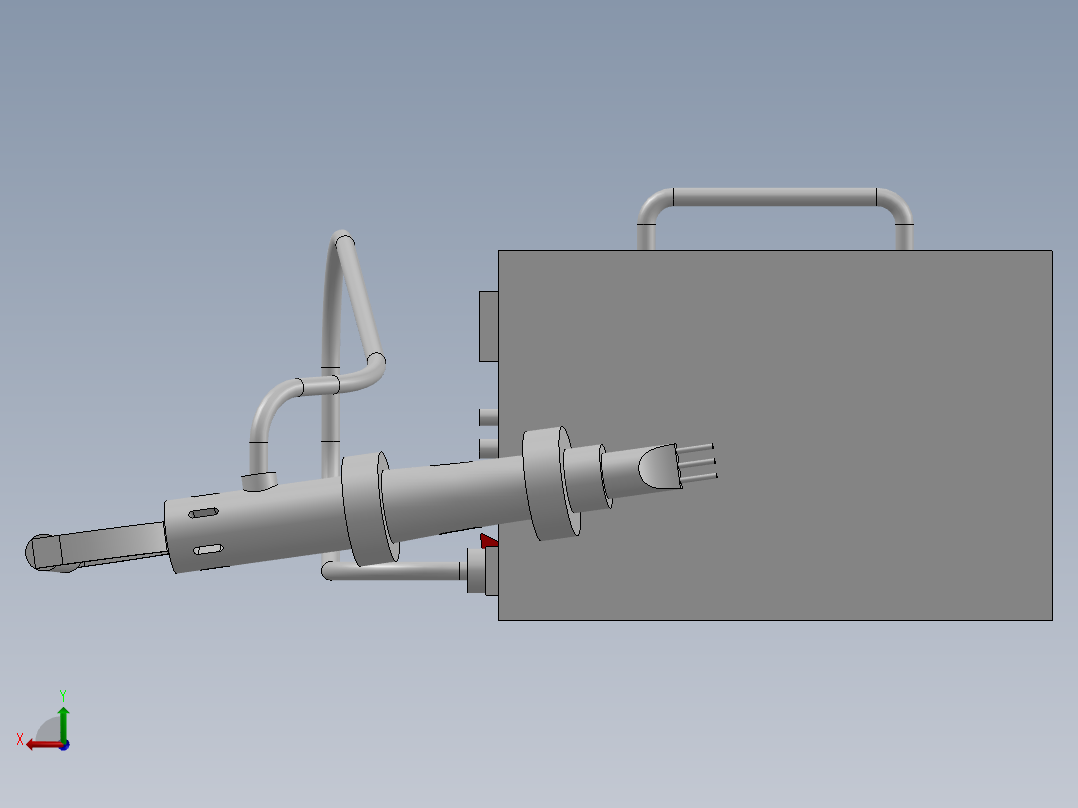 超声冲击装置后视图