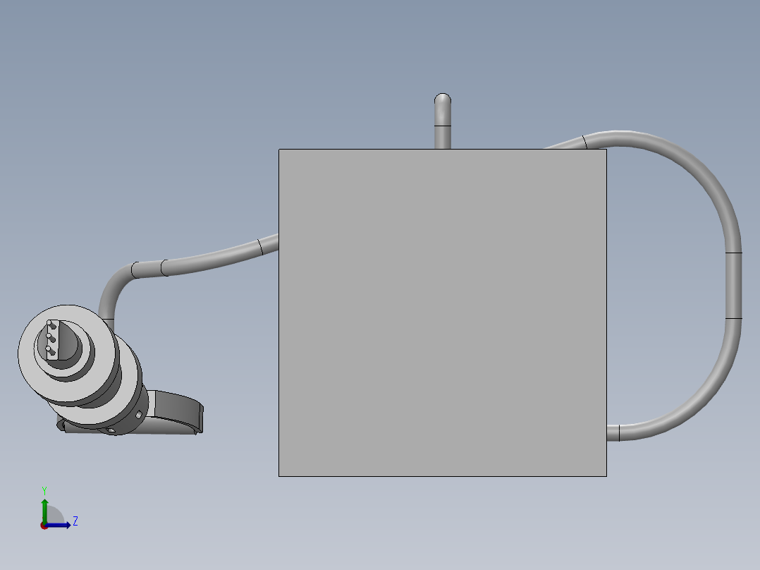 超声冲击装置左视图
