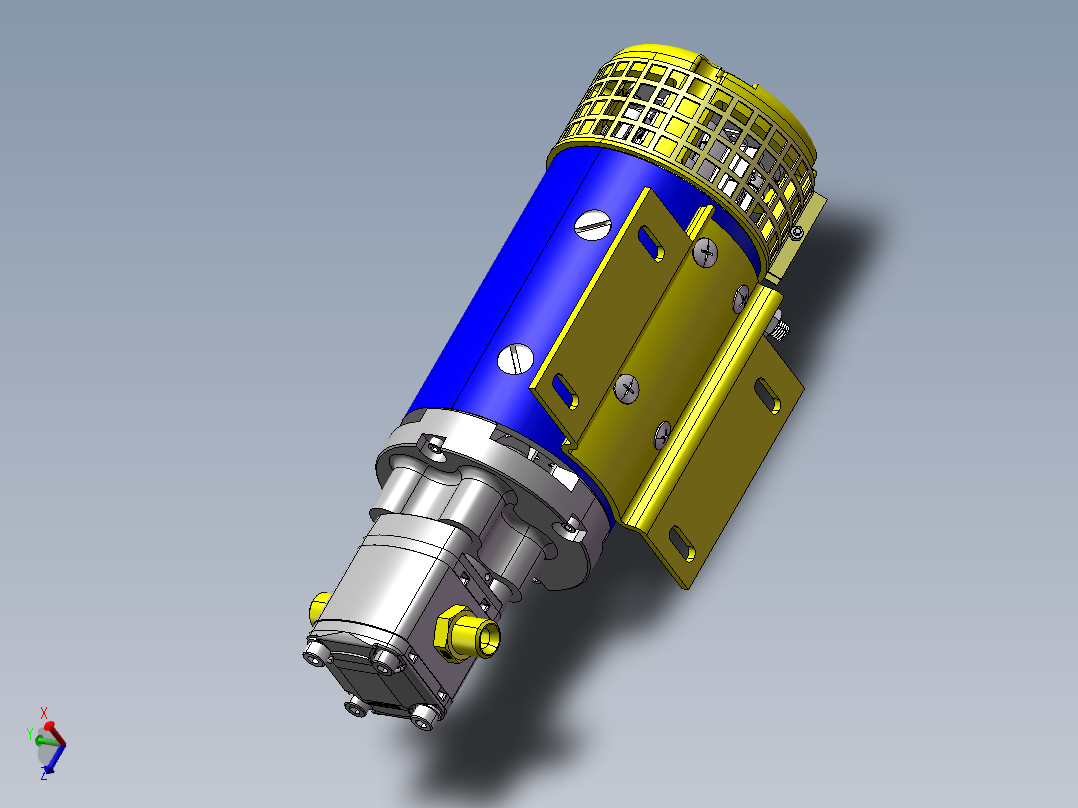 直流电机泵组装