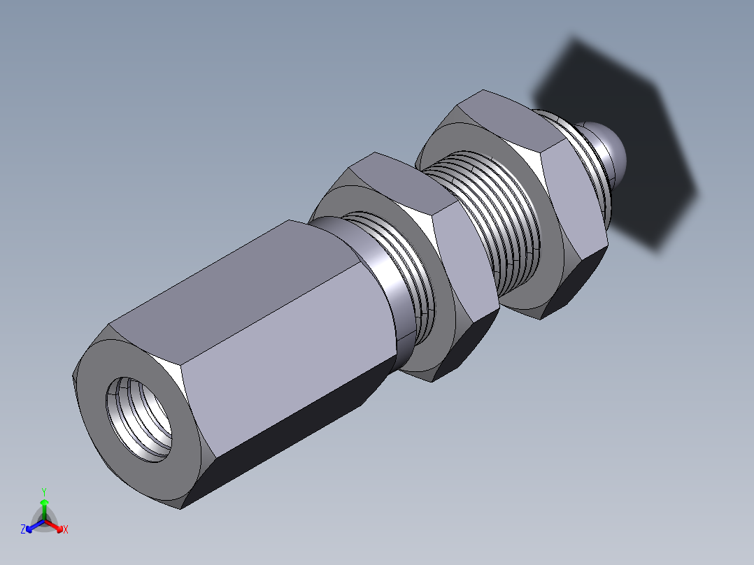感應器配件2501-3D多系列多零件图纸模型正等轴测图