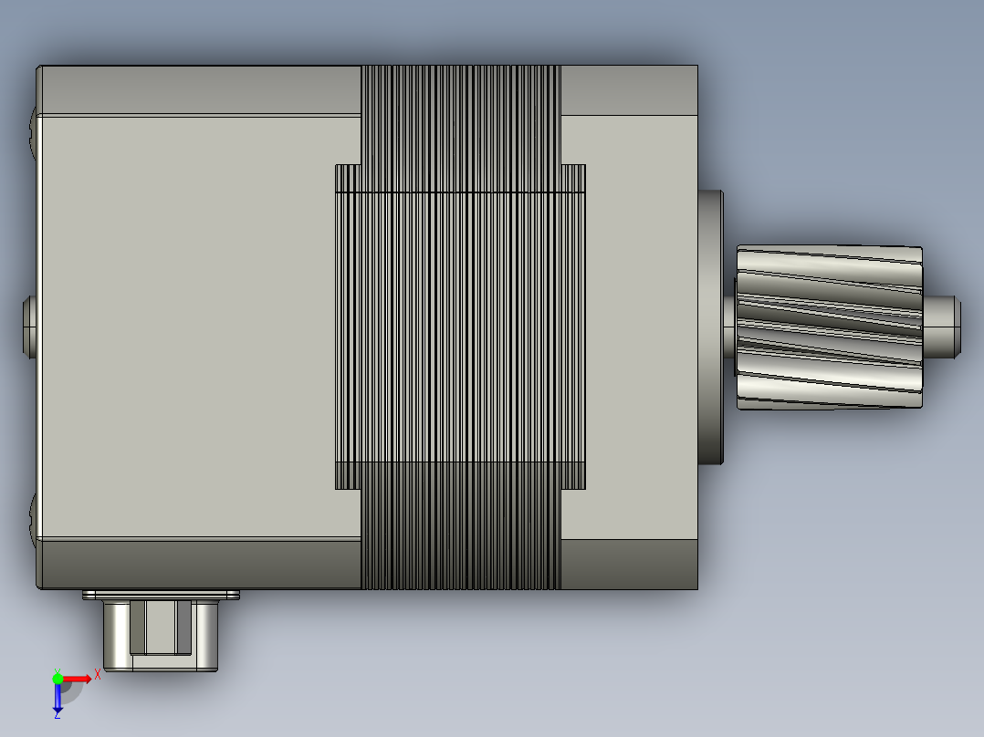 步进电机4俯视图