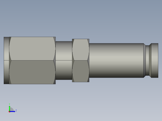 卡套式工业通用硬管接头8-6_trbu-s左视缩略图