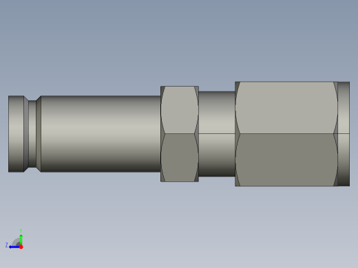 卡套式工业通用硬管接头8-6_trbu-s右视缩略图