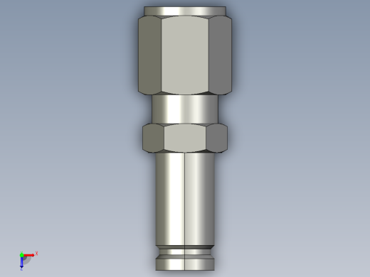 卡套式工业通用硬管接头8-6_trbu-s俯视缩略图