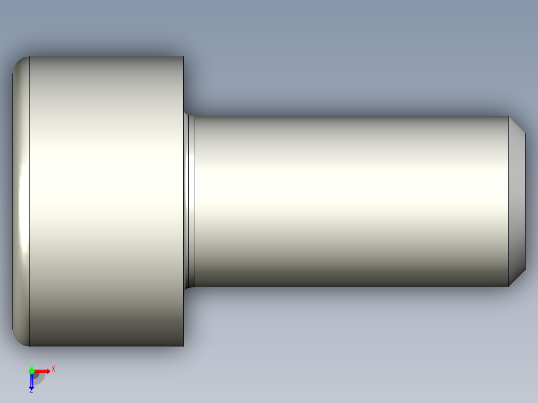 螺钉-DIN_912-M5x10.stp俯视图
