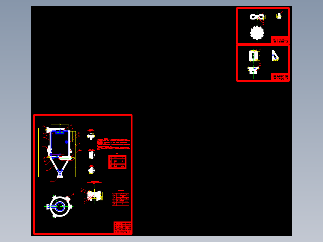 压力式喷雾干燥器设备CAD设计资料