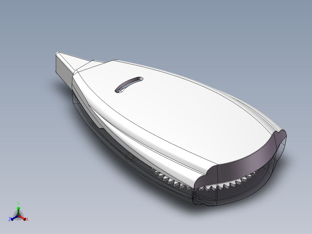 飞度修正带3D模型正等轴测图