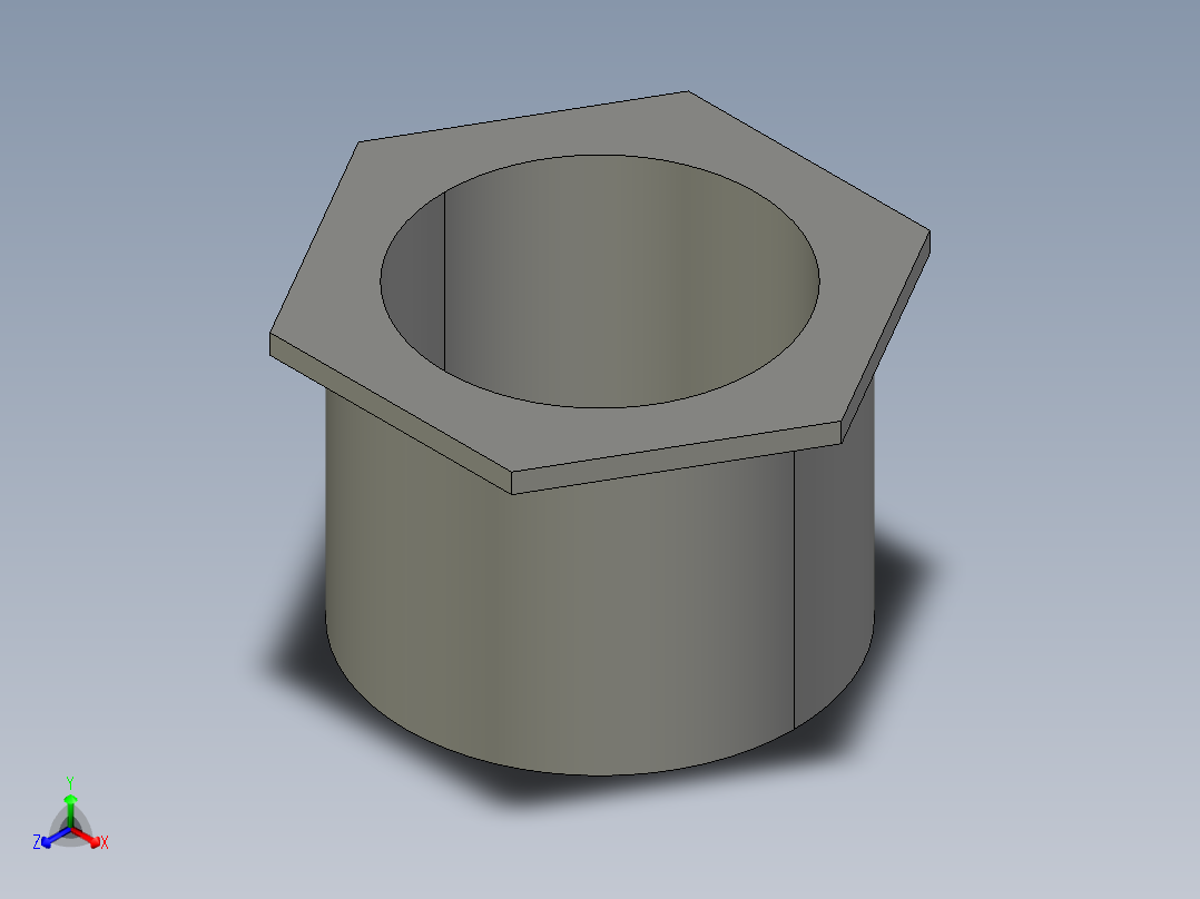 船舶管路系统SeaCor_ReducerBushing_SxSPIG_37J137251_2in x 1.5in正等轴测图