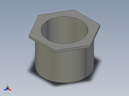 船舶管路系统SeaCor_ReducerBushing_SxSPIG_37J137251_2in x 1.5in正等轴测缩略图