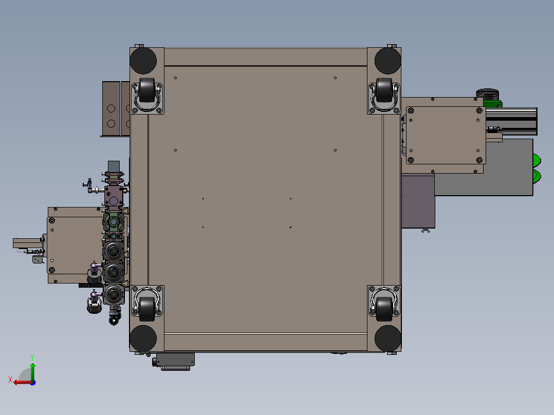 真空管组装包装机sw21后视图