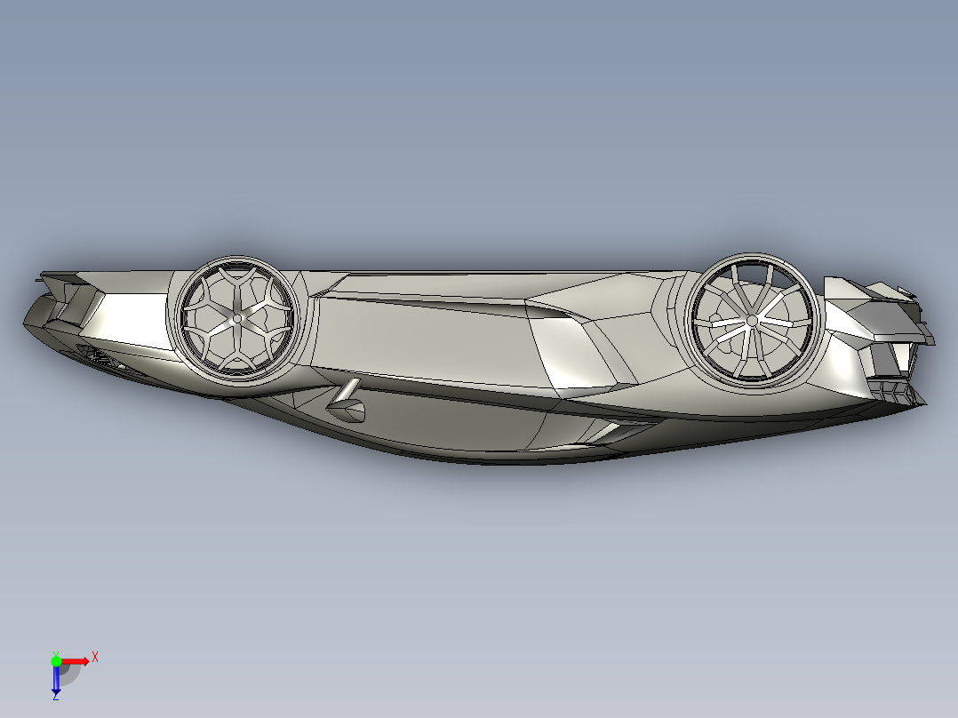 兰博基尼俯视图